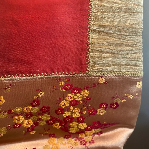 Bath And Bodyworks Womens Vintage Patchwork 90s Y2k Asian Theme Small Handbag - Picture 3 of 6